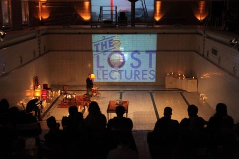 the lost lectures in a converted Berlin swimming pool