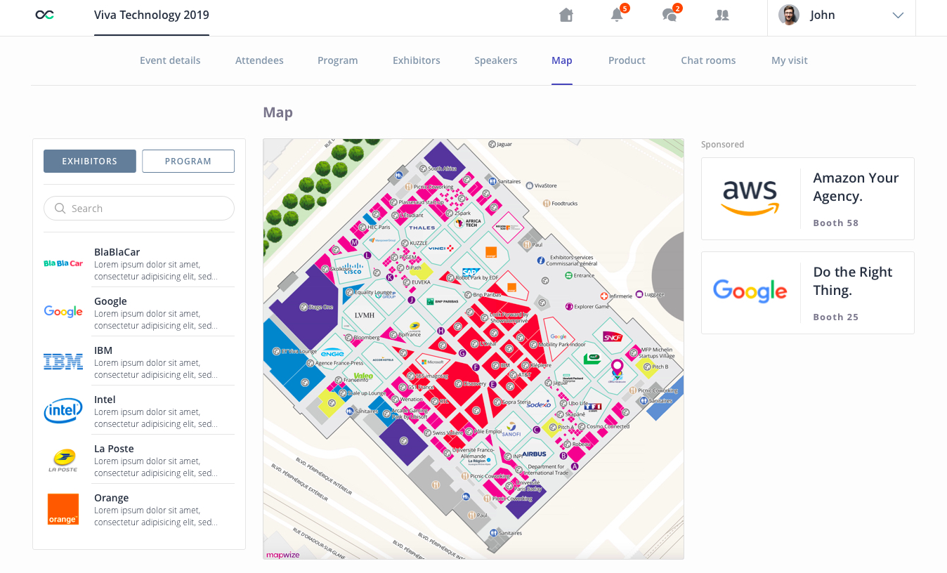 event site map creator